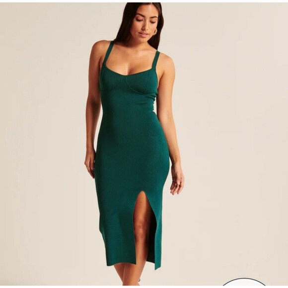Abercrombie & Fitch Dresses & Skirts - Abercrombie & Fitch Forest Green Strap Petite Women Dress Size Xsmall